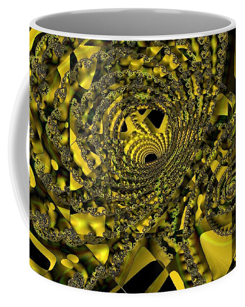 Fractal Coffee Mug featuring the digital art Looping by Ron Bissett