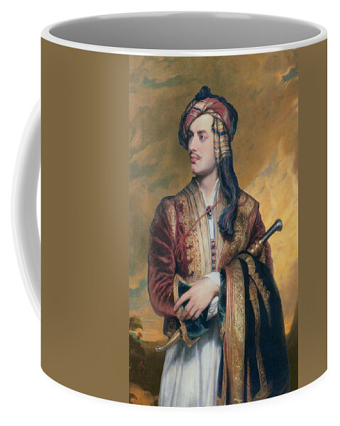 Thomas Phillips Coffee Mug featuring the painting Lord Byron in Albanian Dress by Thomas Phillips