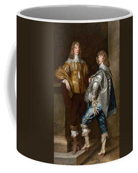 Anthony Van Dyck Coffee Mug featuring the painting Lord John Stuart and his Brother Lord Bernard Stuart by Anthony van Dyck