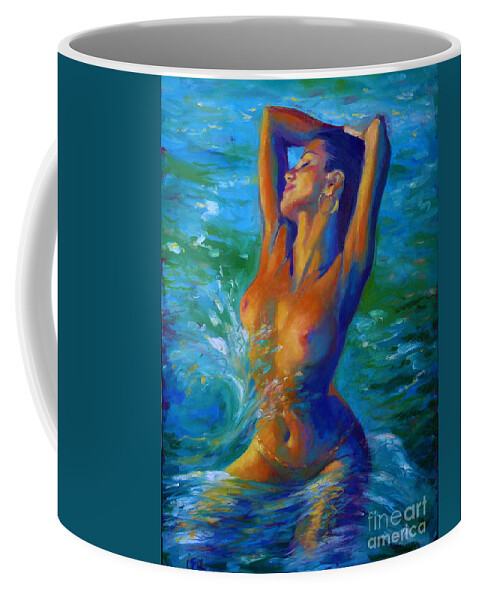Mermaid Coffee Mug featuring the painting Lorelei by Isa Maria