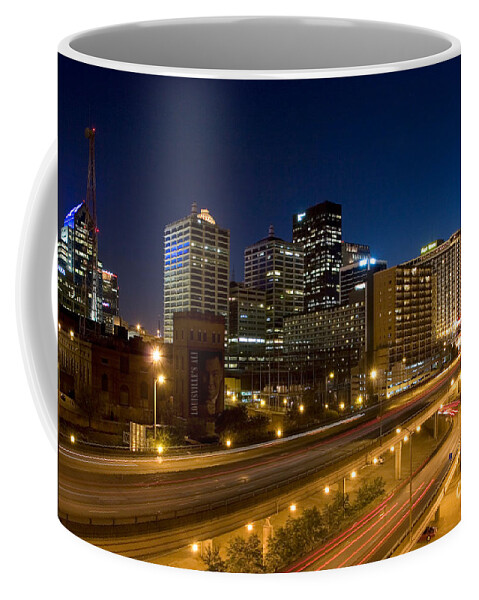 After Dark Coffee Mug featuring the photograph Louisville, Kentucky by David Davis