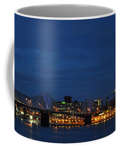 Water Coffee Mug featuring the photograph Louisville Skyline by Deborah Klubertanz