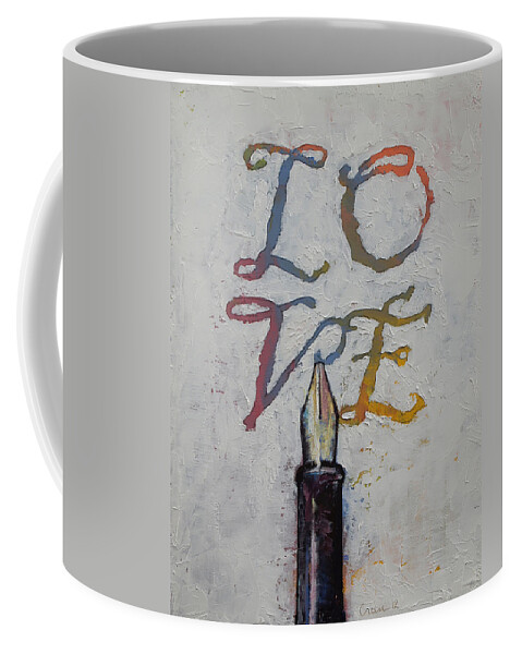 Love Coffee Mug featuring the painting Love by Michael Creese