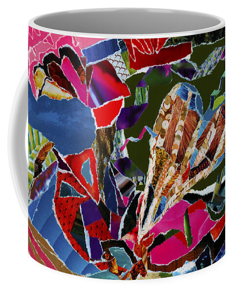 Kenneth James Coffee Mug featuring the mixed media love what U do by Kenneth James