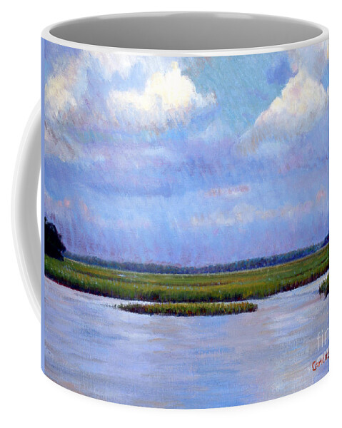 Low Country Coffee Mug featuring the painting Low Country High by Candace Lovely