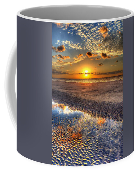 Jekyll Island Coffee Mug featuring the photograph Low Tide Sunrise on Jekyll Island by Greg and Chrystal Mimbs