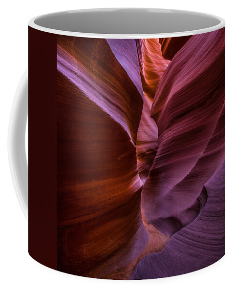 Sandstone; Antelope; Arizona; Canyon; Landscape Coffee Mug featuring the photograph Lower Antelope Canyon Arizona - Square by Larry Marshall
