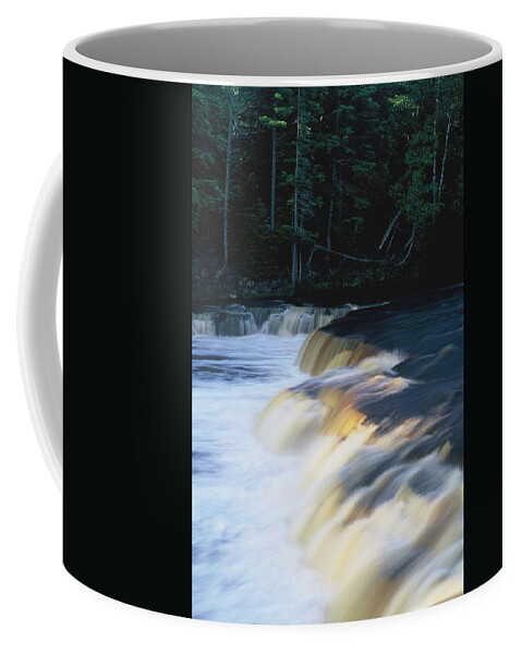 Water Coffee Mug featuring the photograph Lower Tahquamenon Falls by Randy Pollard