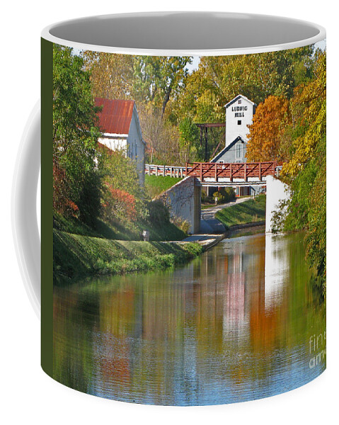 Ludwig Mill Coffee Mug featuring the photograph Ludwig Mill in Fall 0513 by Jack Schultz