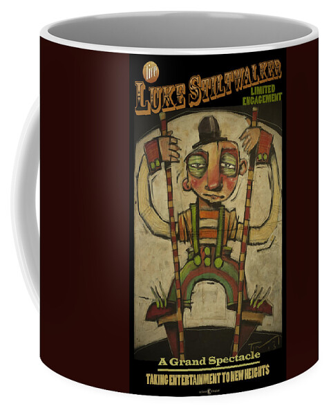 Stiltwalker Coffee Mug featuring the painting Luke Stiltwalker Poster by Tim Nyberg