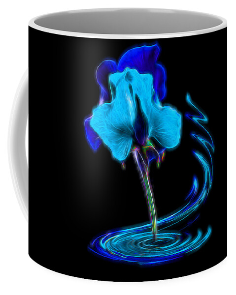 Turquoise Flowers Coffee Mug featuring the photograph Luminescence by Gill Billington