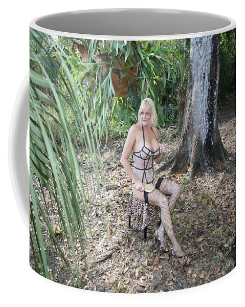 Lucky Cole Biker Outpost Coffee Mug featuring the photograph Lynnie 2440 by Lucky Cole