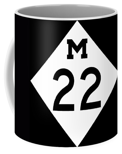 Michigan Coffee Mug featuring the photograph M 22 by Sebastian Musial