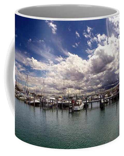 Mackinac Island Coffee Mug featuring the photograph Mackinaw City Marina by Jackson Pearson