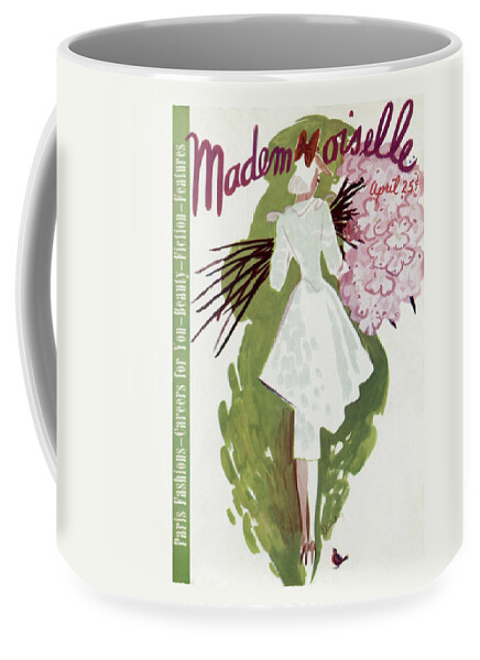 Mademoiselle Cover Featuring A Woman Carrying Coffee Mug