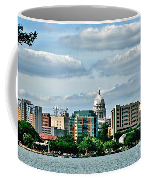 Madison Coffee Mug featuring the photograph Madison Skyline by Marilyn Smith