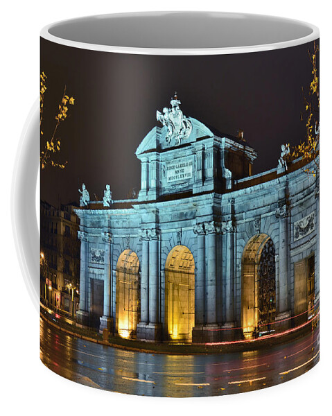 Madrid Coffee Mug featuring the photograph Madrid - Spain - Puerta de Alcala by Carlos Alkmin