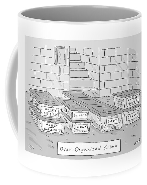 Mafia-themed Organizing Compartments Are Stacked Coffee Mug