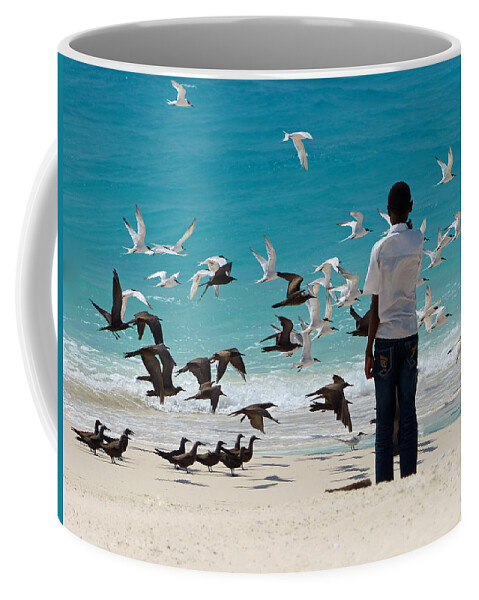 Beach Scene Coffee Mug featuring the photograph Magical Moment by Carl Sheffer
