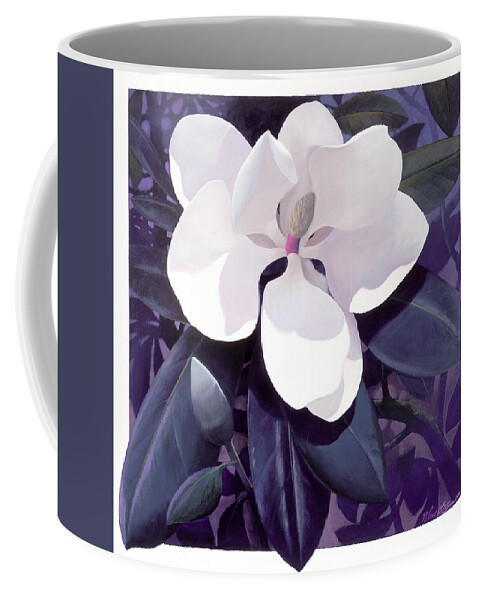 Magnolia Coffee Mug featuring the painting Magnolia by Blue Sky