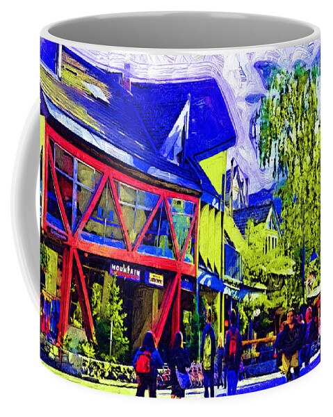 Whistler Coffee Mug featuring the digital art Shopping Whistler by Kirt Tisdale
