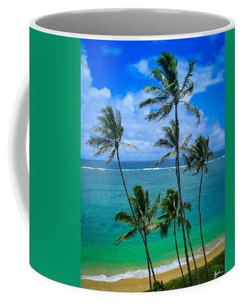 Palm Trees Coffee Mug featuring the photograph Majestic Palm Trees by TK Goforth