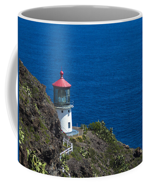 Sea Coffee Mug featuring the photograph Makapuu Lighthouse 1 by Leigh Anne Meeks
