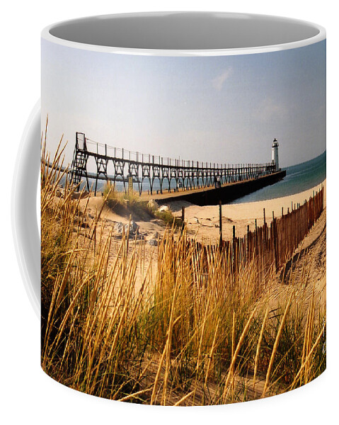 Lighthouse Coffee Mug featuring the photograph Manistee Lighthouse by Crystal Nederman