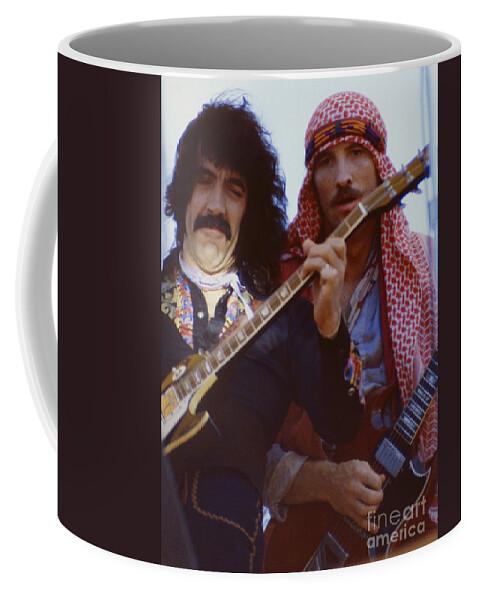 Manny Charlton Coffee Mug featuring the photograph Manny Charlton and Zal Cleminson of Nazareth at Day on the Green 4th of July 1979 by Daniel Larsen