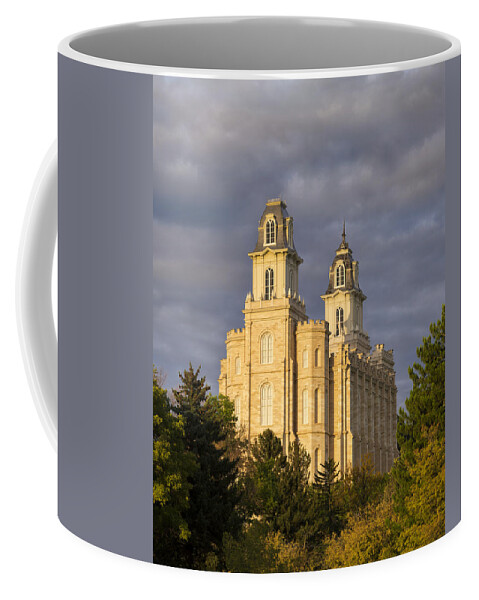 Temple Coffee Mug featuring the photograph Manti by Dustin LeFevre