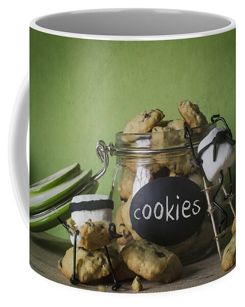 Marshmallow Coffee Mug featuring the photograph Marauding Marshmallows by Heather Applegate
