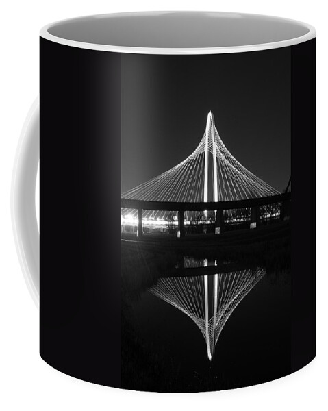 Margaret Hunt Hill Bridge Coffee Mug featuring the photograph Margaret Hunt Hill Bridge Reflection by Jonathan Davison