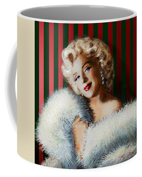 Theo Danella Coffee Mug featuring the painting Marilyn 126 d 3 by Theo Danella