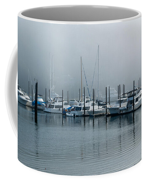Gig Harbor Coffee Mug featuring the photograph Marina Fog by Tikvah's Hope