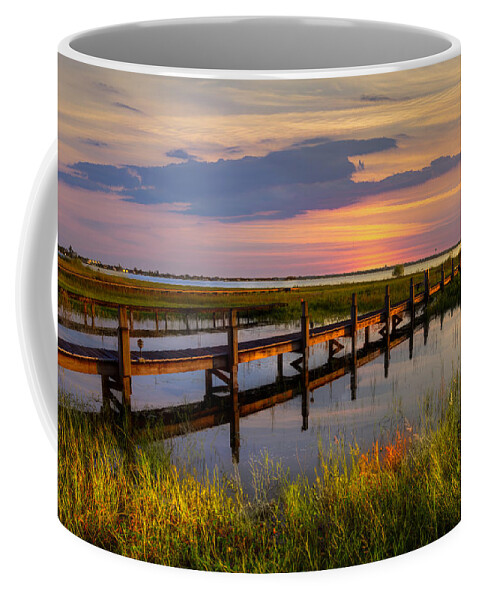 Clouds Coffee Mug featuring the photograph Marsh Harbor by Debra and Dave Vanderlaan