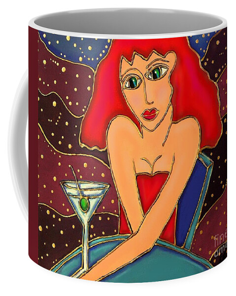 Cocktail Coffee Mug featuring the painting Martini Dreams by Cynthia Snyder
