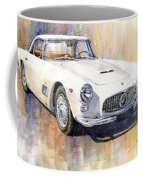 Automotive Coffee Mug featuring the painting Maserati 3500GT Coupe by Yuriy Shevchuk