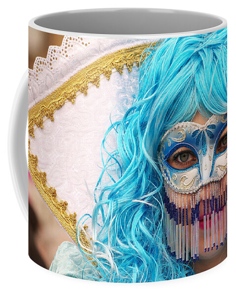Costume Coffee Mug featuring the photograph Mask by Ivan Slosar