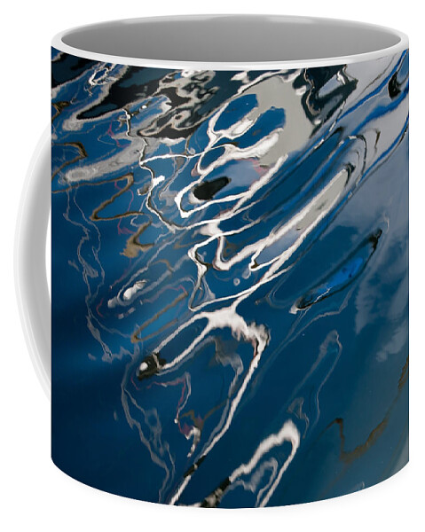 Water Coffee Mug featuring the photograph Mast Reflections by Jani Freimann