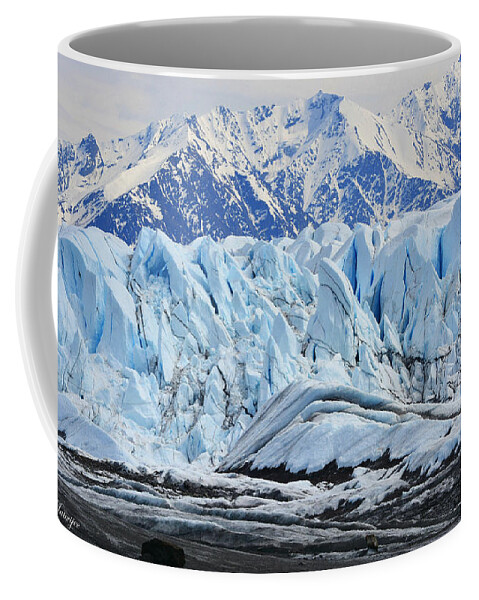 Alaska Coffee Mug featuring the photograph Matanuska Glacier by Andrew Matwijec