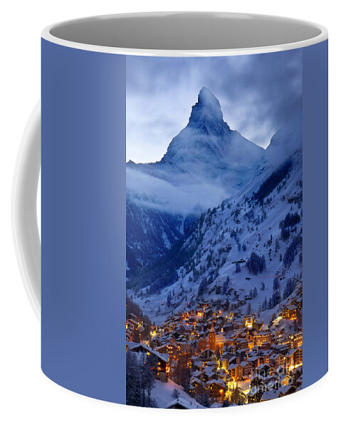 Zermatt Coffee Mug featuring the photograph Matterhorn at Twilight by Brian Jannsen