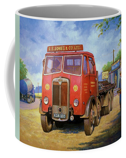Painting For Sale Coffee Mug featuring the painting Maudslay Meritor by Mike Jeffries