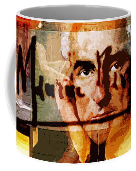 Maurice Ravel Coffee Mug featuring the digital art Maurice Ravel by John Vincent Palozzi