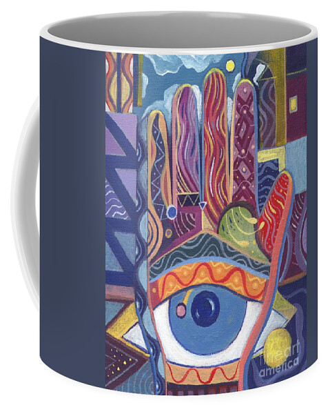 Visions Coffee Mug featuring the painting May You Realize Your Dreams by Helena Tiainen