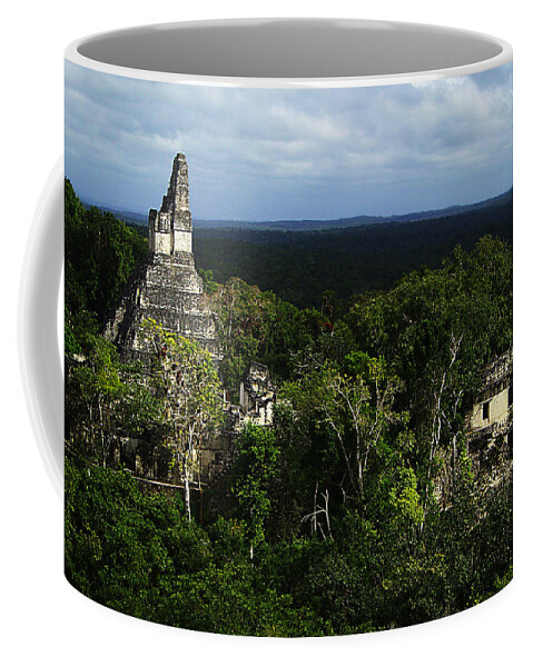 The Ruin Coffee Mug featuring the photograph Mayan Ruins 1 by Xueling Zou
