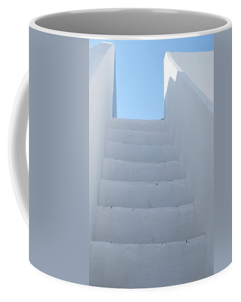 Mediterranean Coffee Mug featuring the photograph Mediterranean Staircase by Angelo DeVal