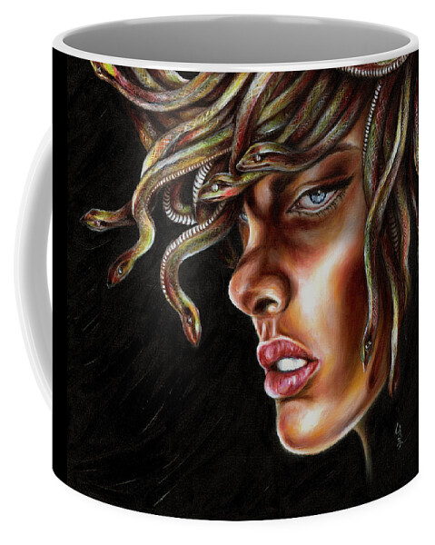Medusa Coffee Mug featuring the painting Medusa No. one by Hiroko Sakai