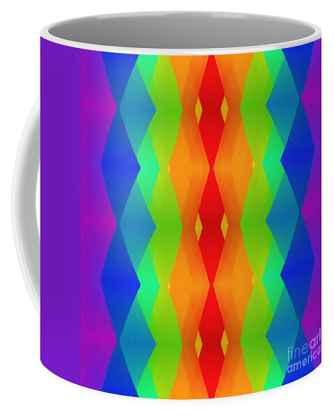Andee Design Abstract Coffee Mug featuring the digital art Meet Me In The Middle by Andee Design