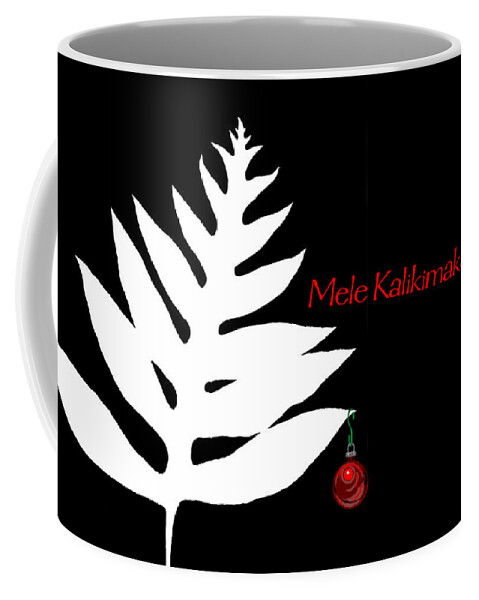 Mele Kakikimaka Coffee Mug featuring the digital art Mele Kalikimaka by James Temple