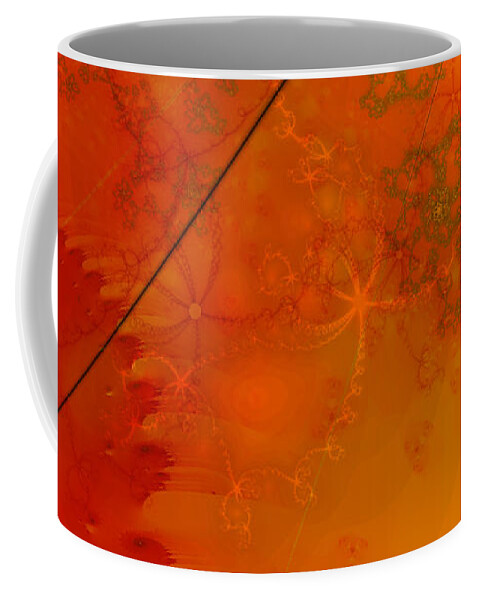 Fractals Coffee Mug featuring the digital art Memories of another time I by Debra Martelli